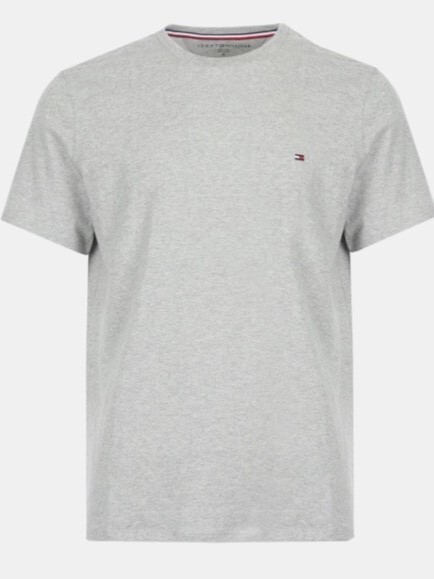 [S] TOMMY HILFIGER ESSENTIAL SOLID T-SHIRT,GREY, 7849808-030 (STH646)