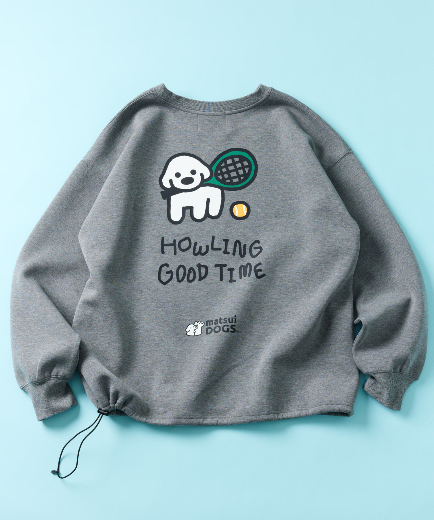 matsui×FREAK'S STORE/「TENNIS」Drawcord Back Print Crew Neck Sweatshirt