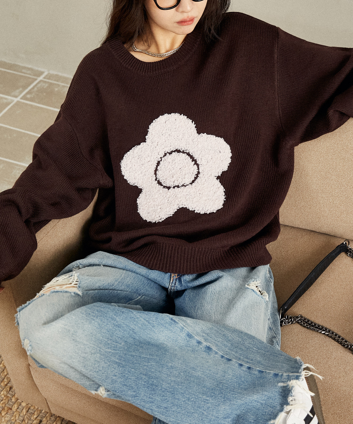 MARY QUANT / Sagara Daisy Jacquard Knit