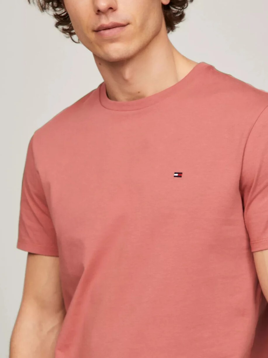 [S] TOMMY HILFIGER ESSENTIAL SOLID T-SHIRT,ASH PINK, 78JA561-610 [FINAL SALE] (STH623)