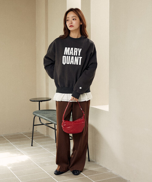 MARY QUANT / fleece-lined sweatshirt