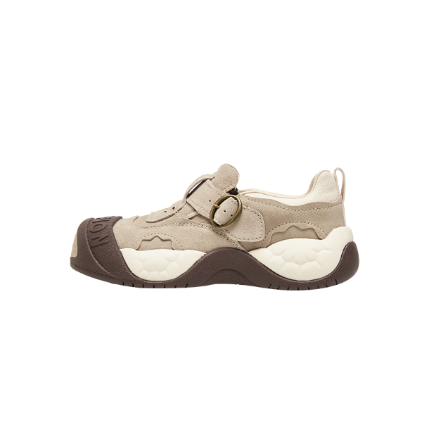 女款-Ultra Skate Loafer 厚底休閒鞋-褐色/淺米色（U5DFCTW07F2）