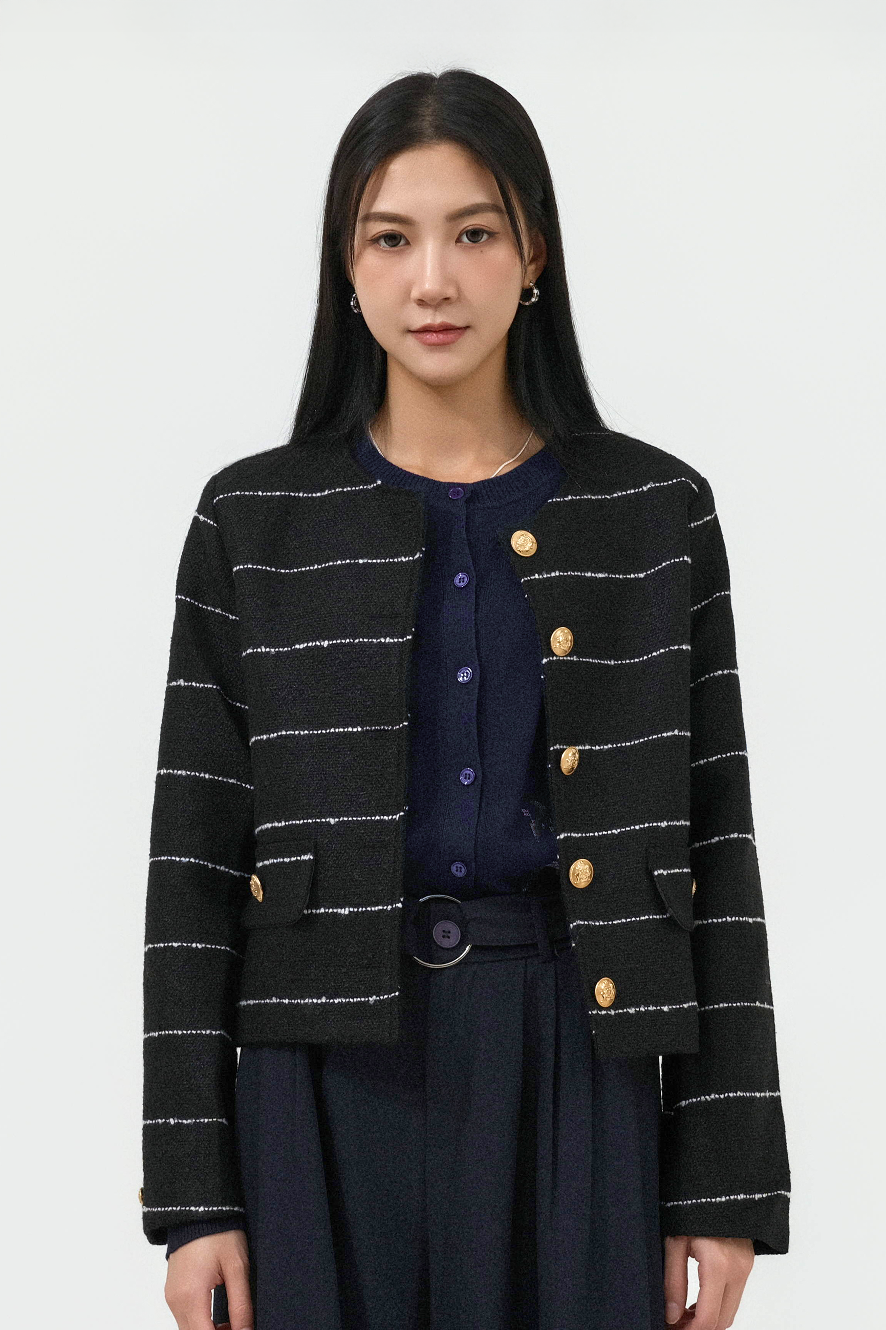 幼間粗麻小香風外套 (預購產品）