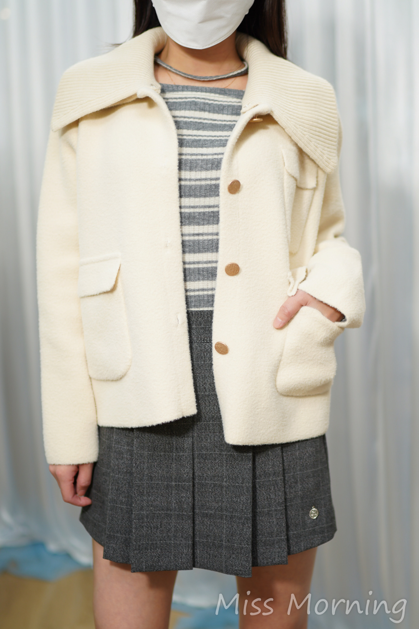 彷水貂毛外套(14868)