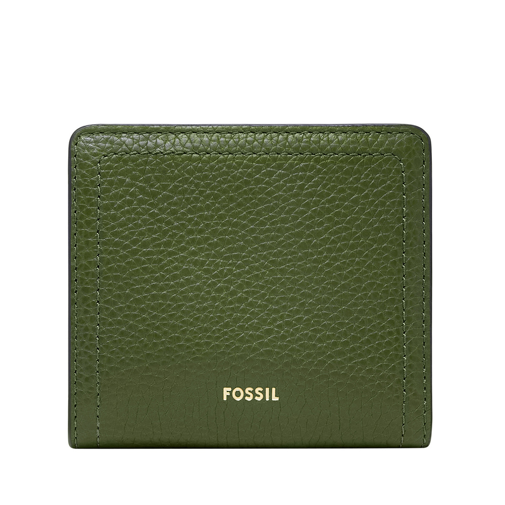 Logan 真皮RFID防盜短夾-果綠色 SL7829314