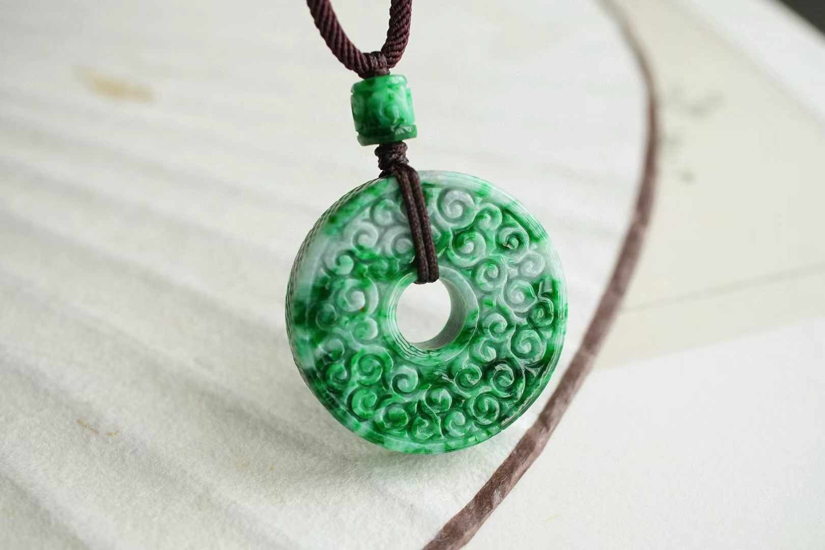 101385 翡翠平安扣 (27.8mm直徑)