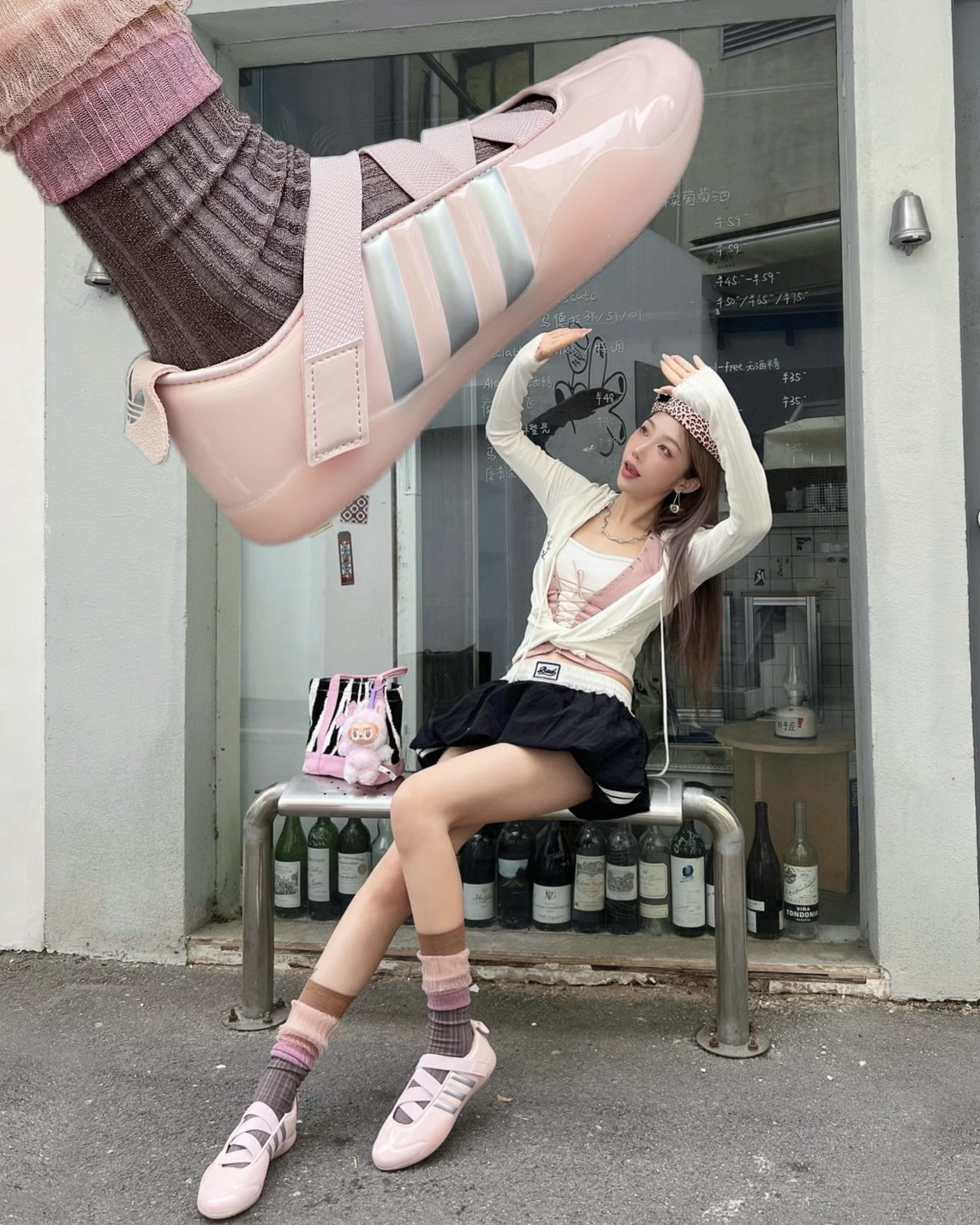 <三方聯名>Adidas Caroline Hu X Edison Chen Taekwondo 芭蕾舞鞋 跆拳道鞋 粉