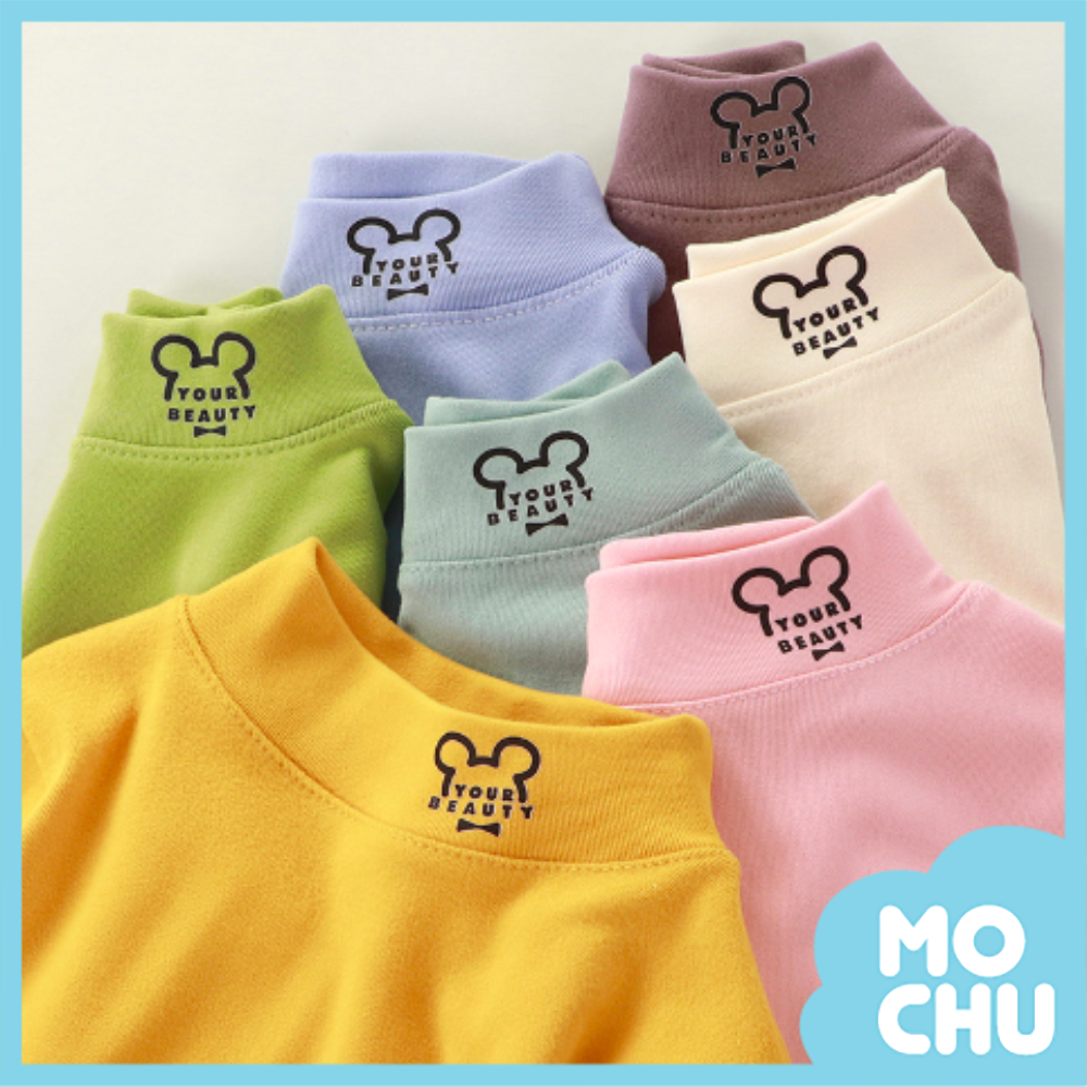 小老鼠德絨半高領上衣(八色)