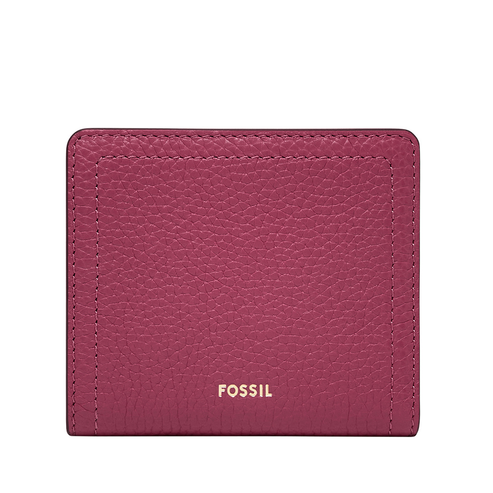 Logan 真皮RFID防盜短夾-桃紅色 SL7829658