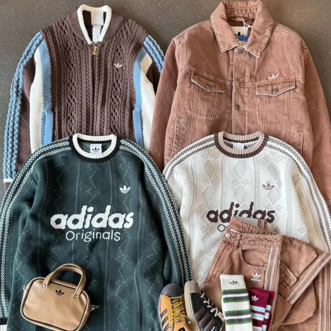 "代購" Adidas Originals U sweatshirt 復古針織圓領毛衣 男女同款