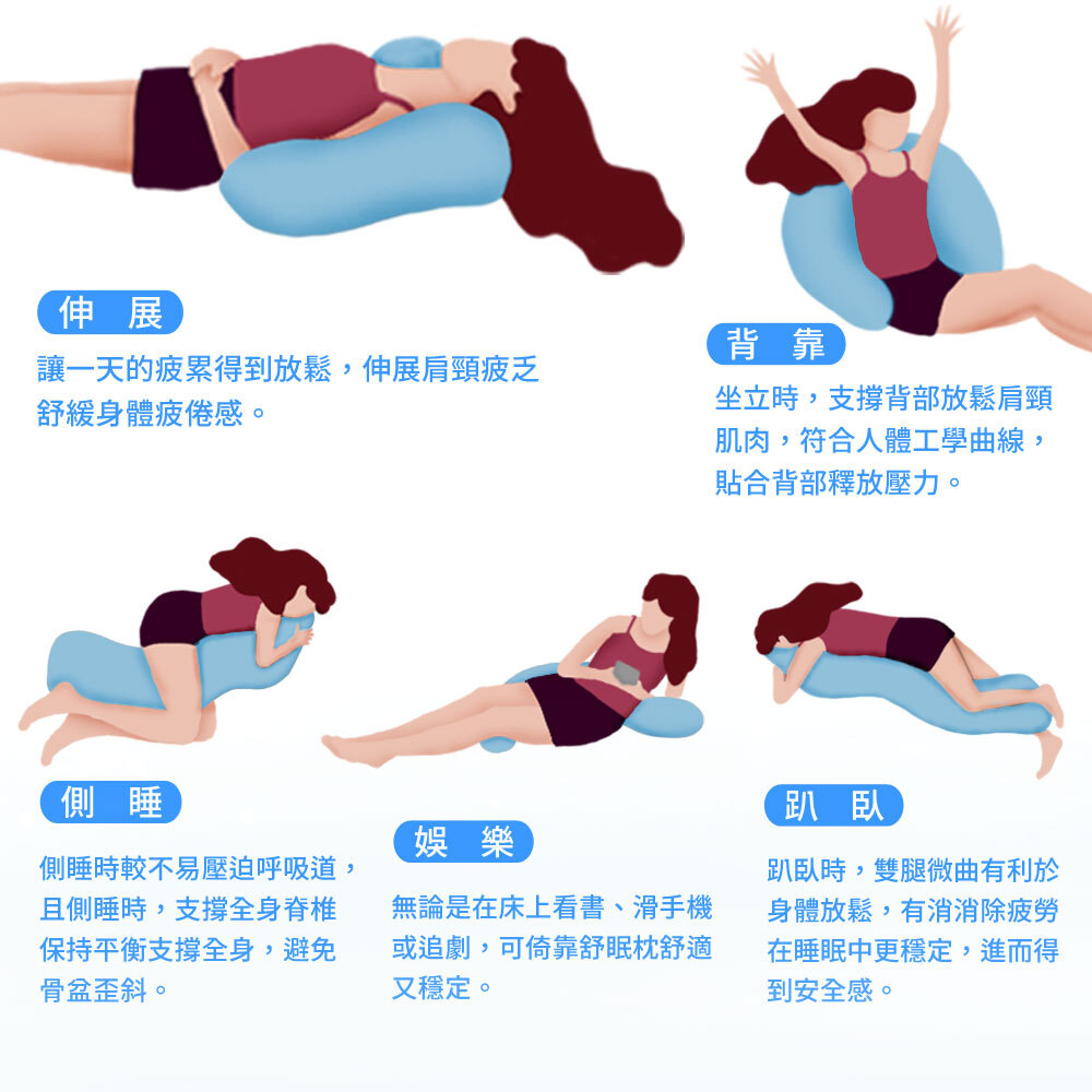 【日本旭川】AIRFit日本生命磁氧活力石墨烯側睡抱枕