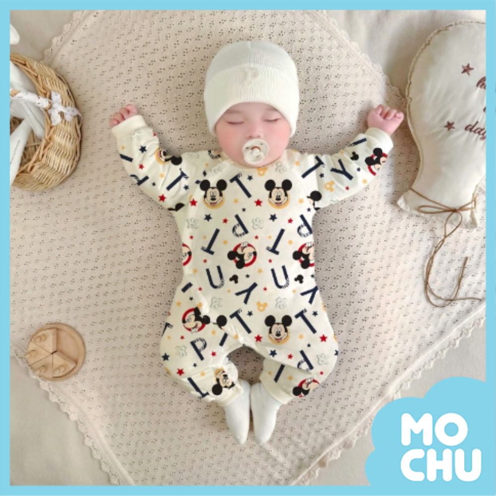 歡樂米奇夾棉長袖連身衣