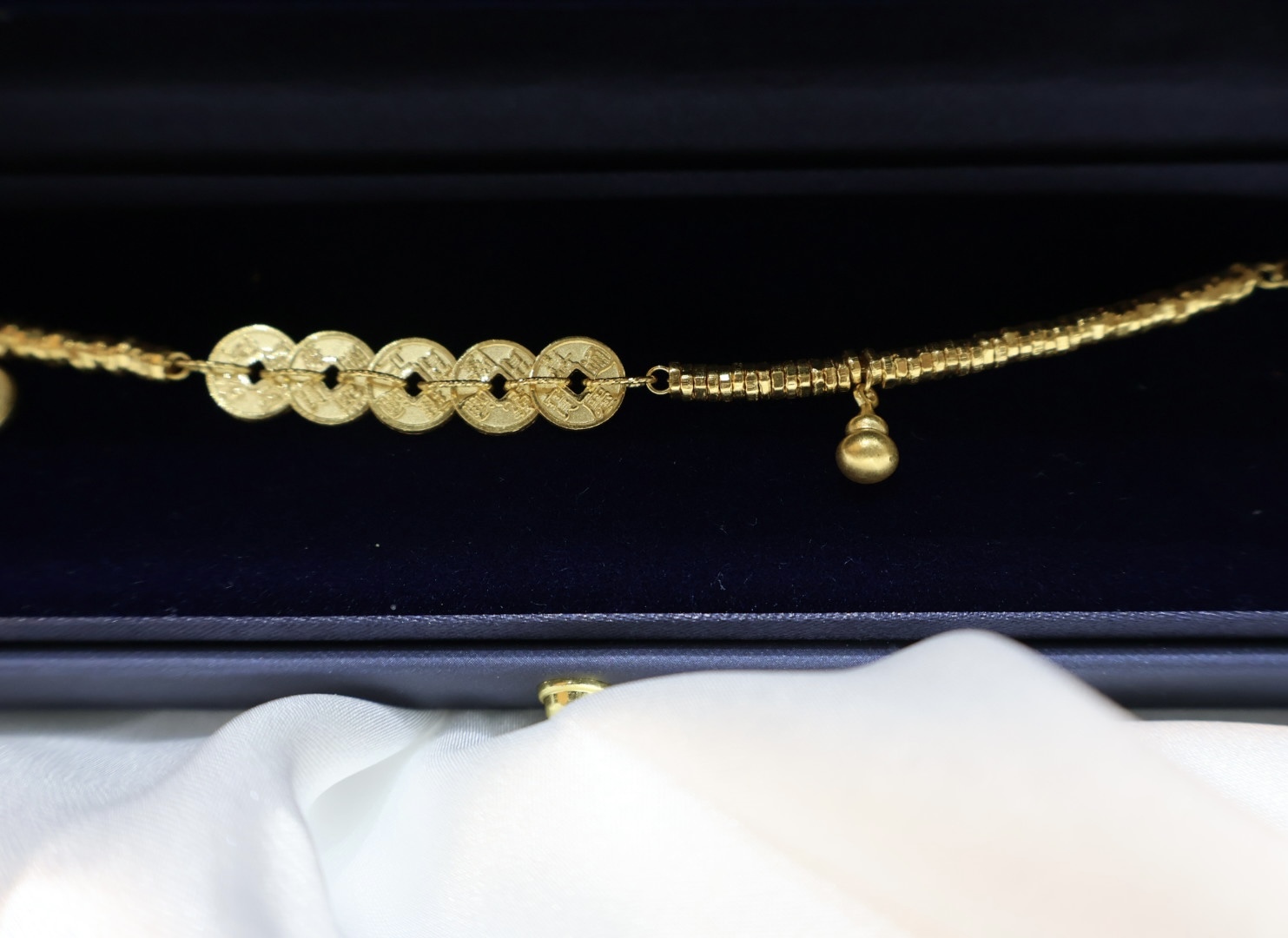 新中式盤纏－五帝錢葫蘆手鍊