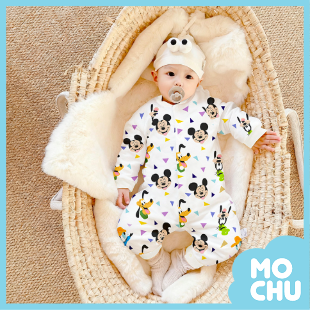 米奇一家夾棉長袖連身衣