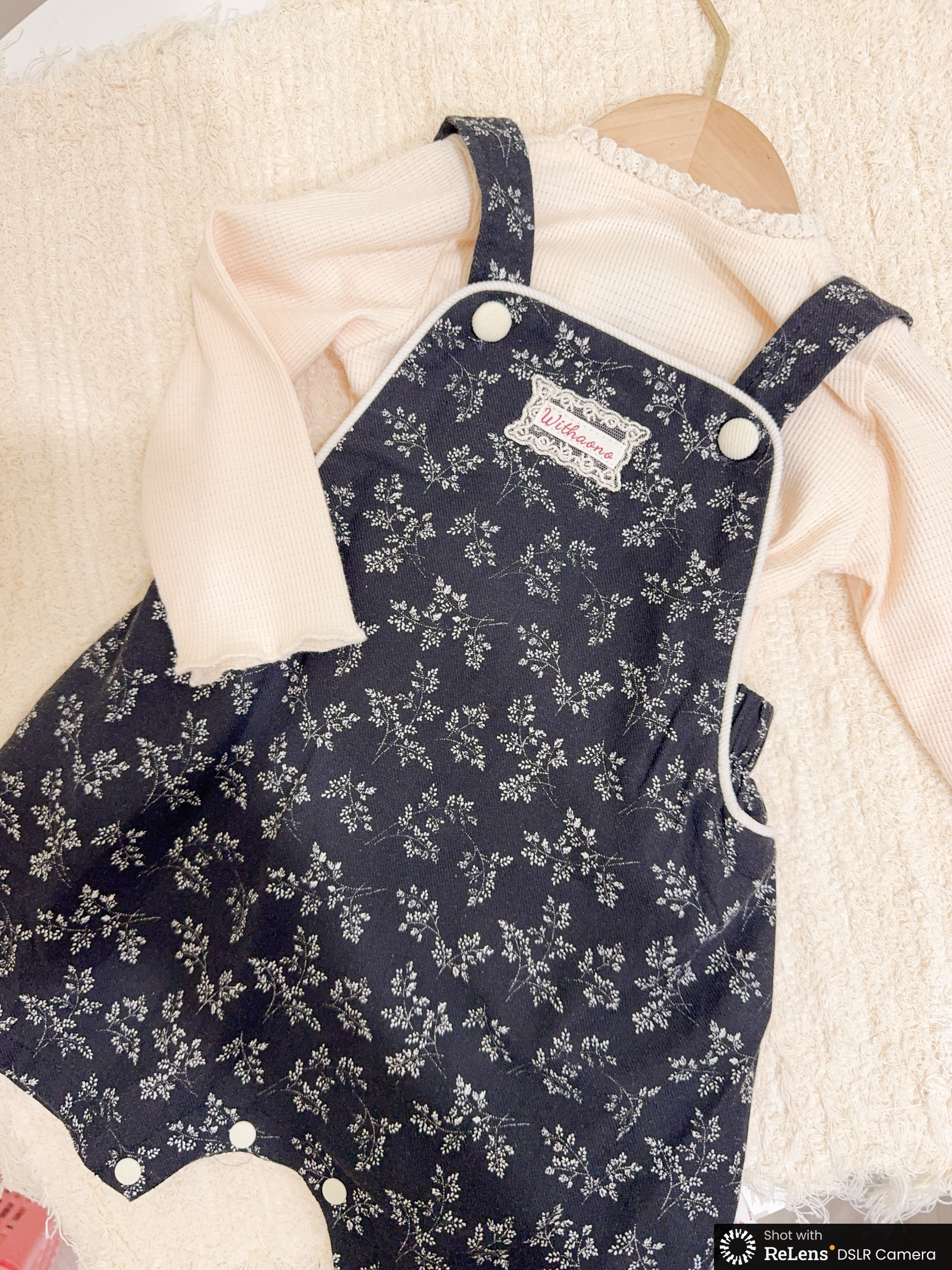 AN25Q8082碎花吊帶連身套組c117