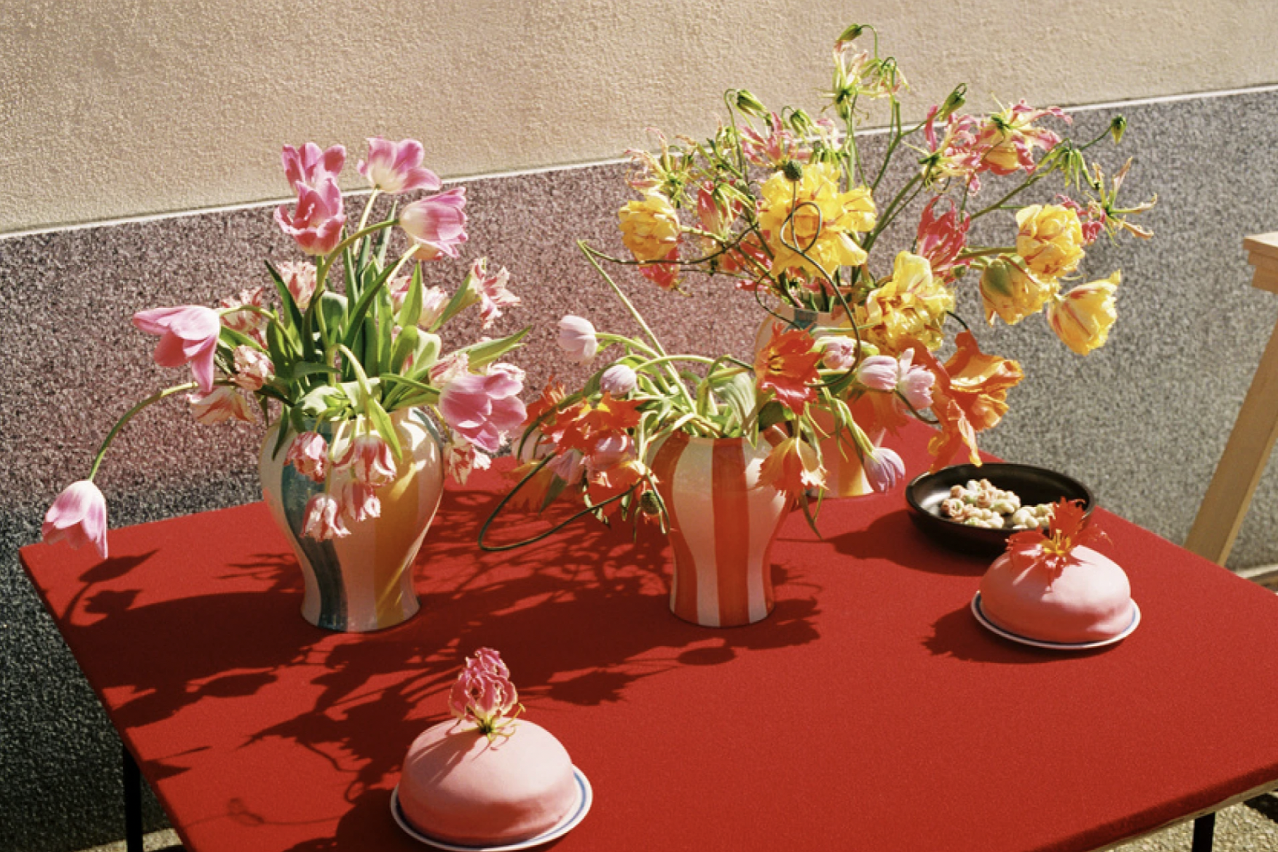 HAY Sobremesa Vase|手繪條紋花瓶,讓餐桌更有看頭