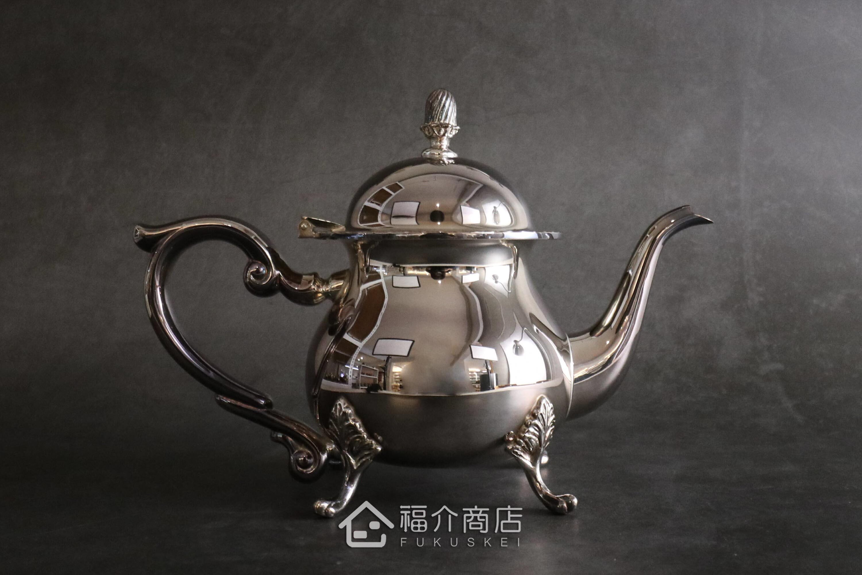 純銀製日本皇家宮廷沖泡壺