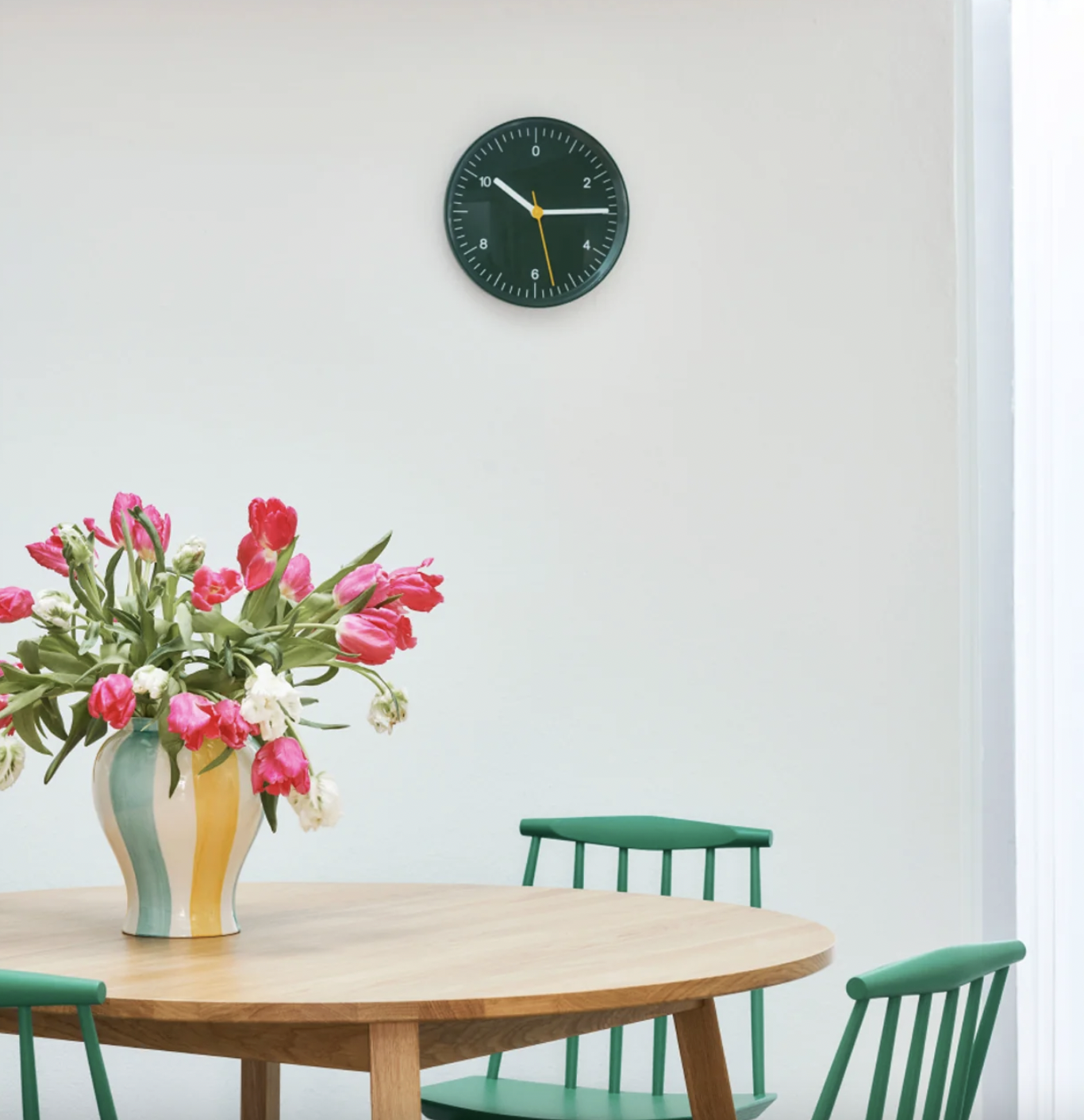 HAY Sobremesa大款花瓶 - 藍黃條紋