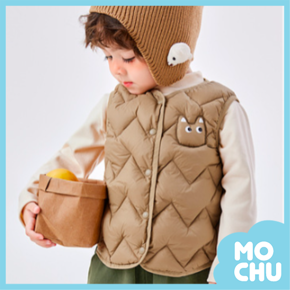 小動物輕薄鴨絨背心(四色)
