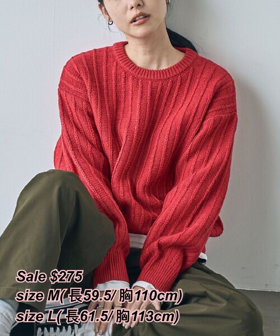 22/10 日系女裝 直間針織上衣