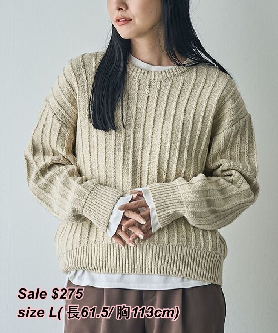 22/10 日系女裝 直間針織上衣