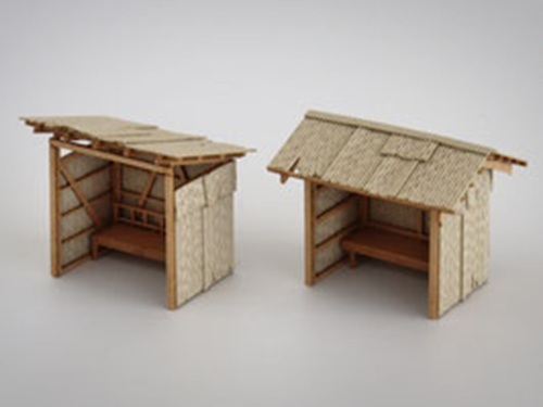 梅桜堂 ST-025-15U 1/150 候車室 AB 套裝.未上色套件