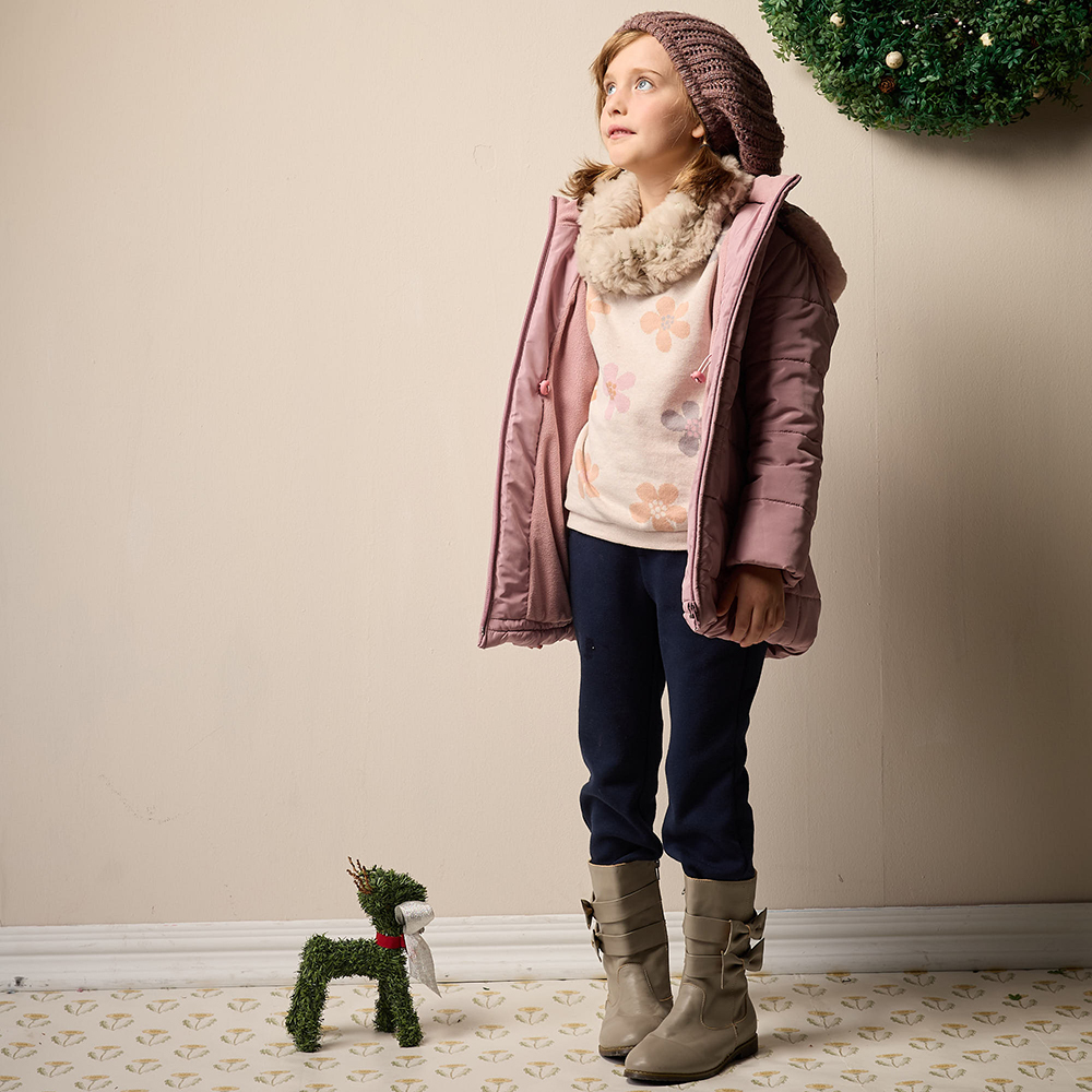 PIPPY 個性優雅小刷白牛仔長褲 藍