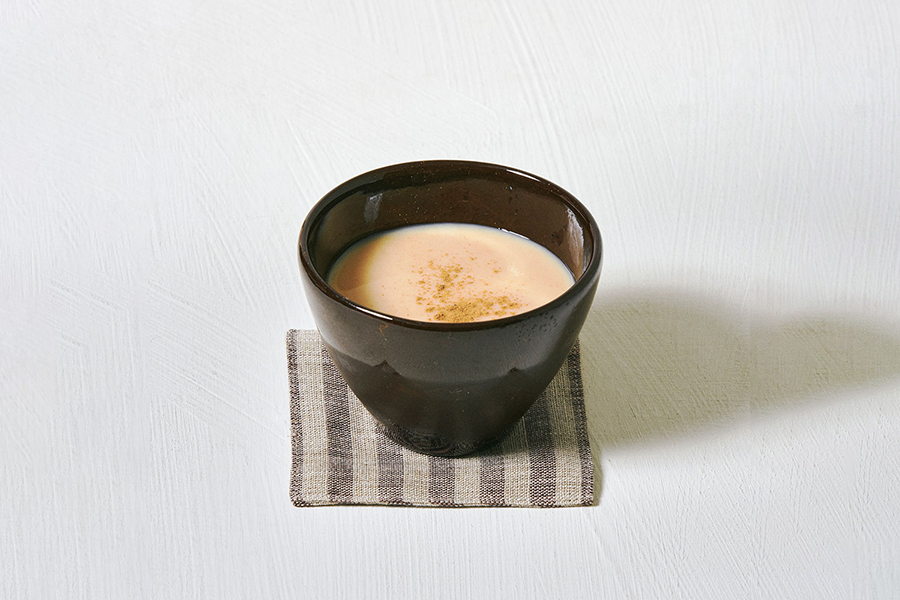 fog linen work - 亞麻杯墊／復古褐孟加拉條紋