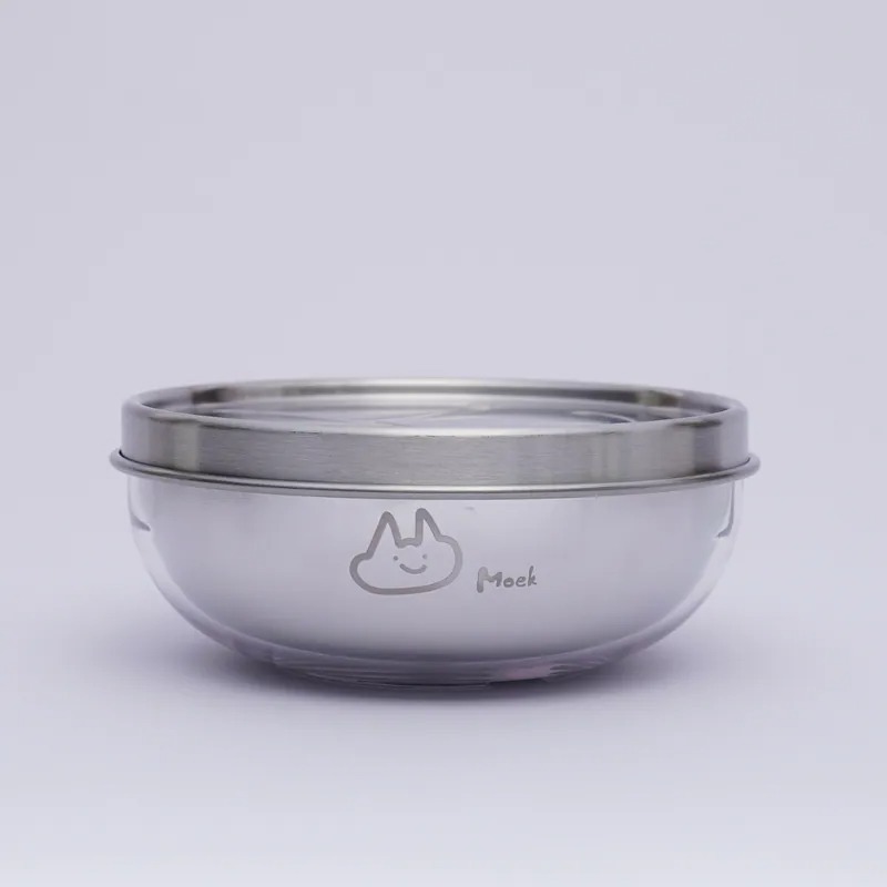 Moek X Jesper 微笑煎餅不鏽鋼小粥碗蓋