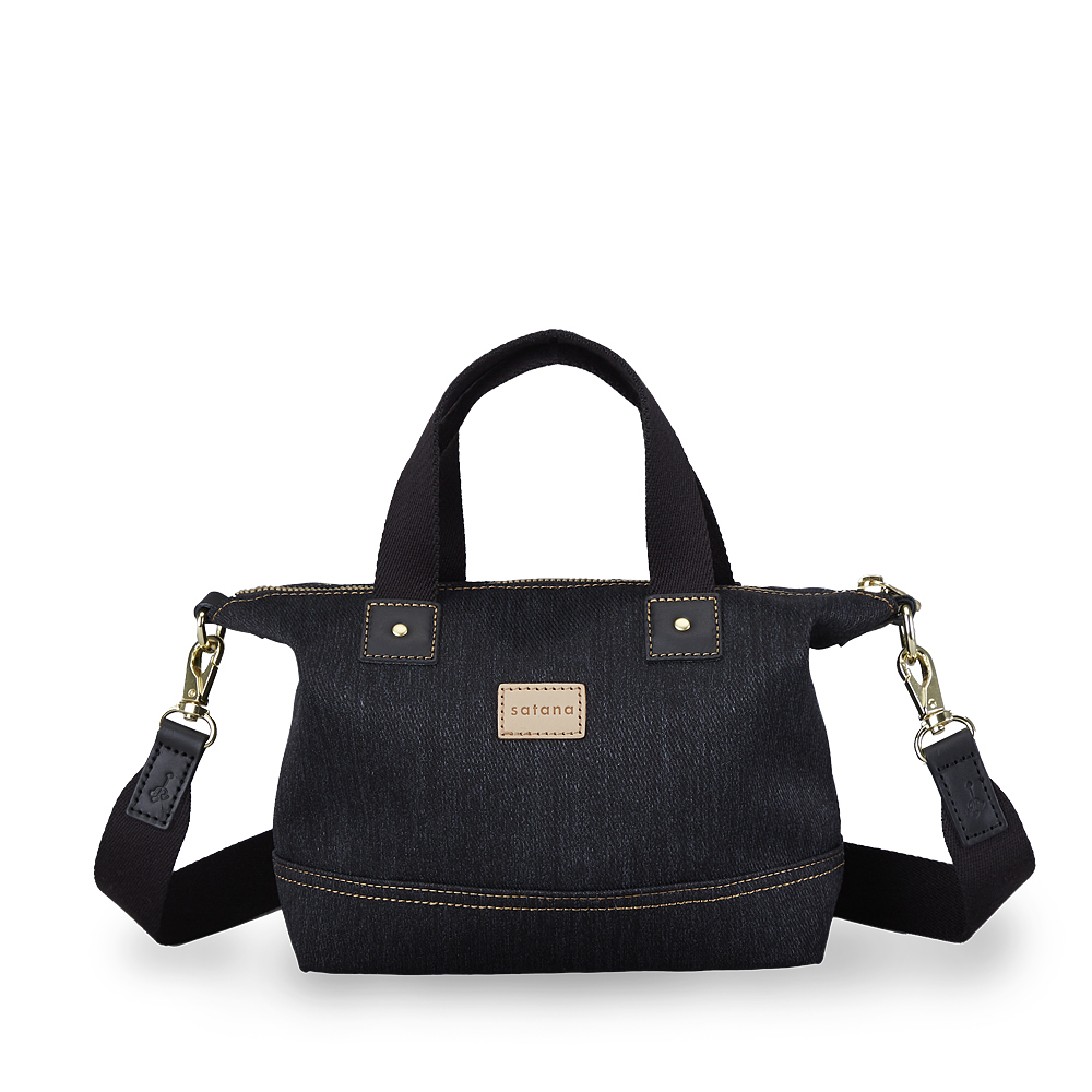 Denim 迷你托特包-丹寧黑