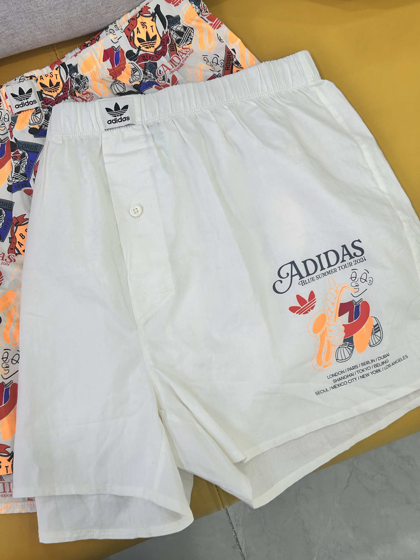 代購-Adidas Originals 全棉 寬鬆 梭織內褲 平角短褲 1條裝