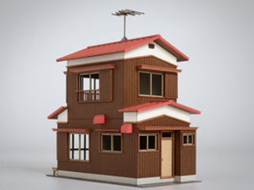 梅桜堂 ST-011-80C 1/80 雙層住宅 B 彩色版.套件