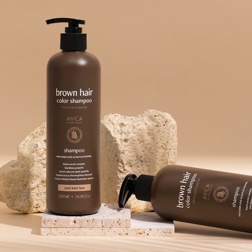韓國 brown hair AVCA 白髮對策 暮光褐棕香氛洗髮精