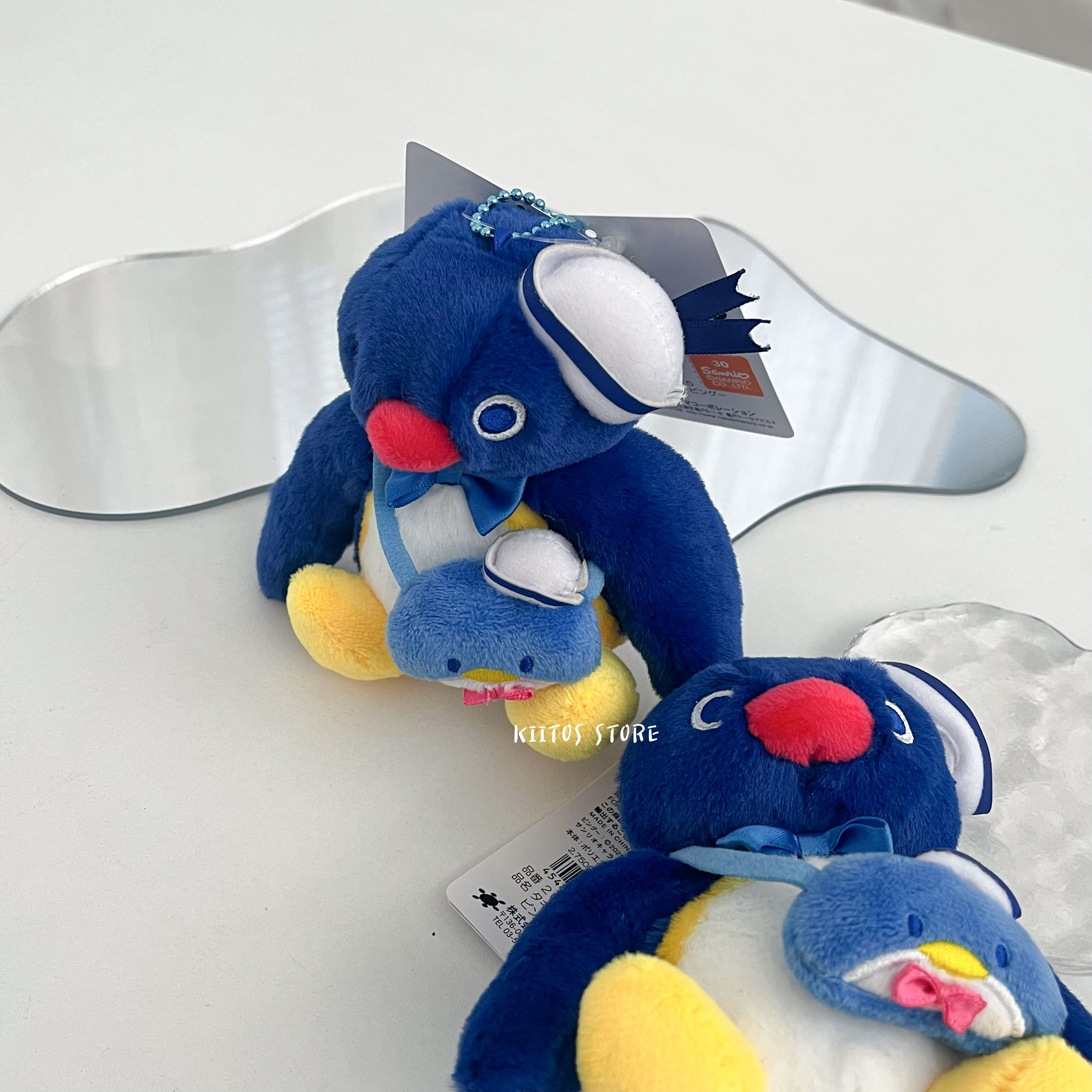 【現貨】日本正版 限量 山姆企鵝 x 企鵝家族 聯名 絨毛吊飾娃娃 pingu 吊飾娃娃 娃娃吊飾 絨毛吊飾