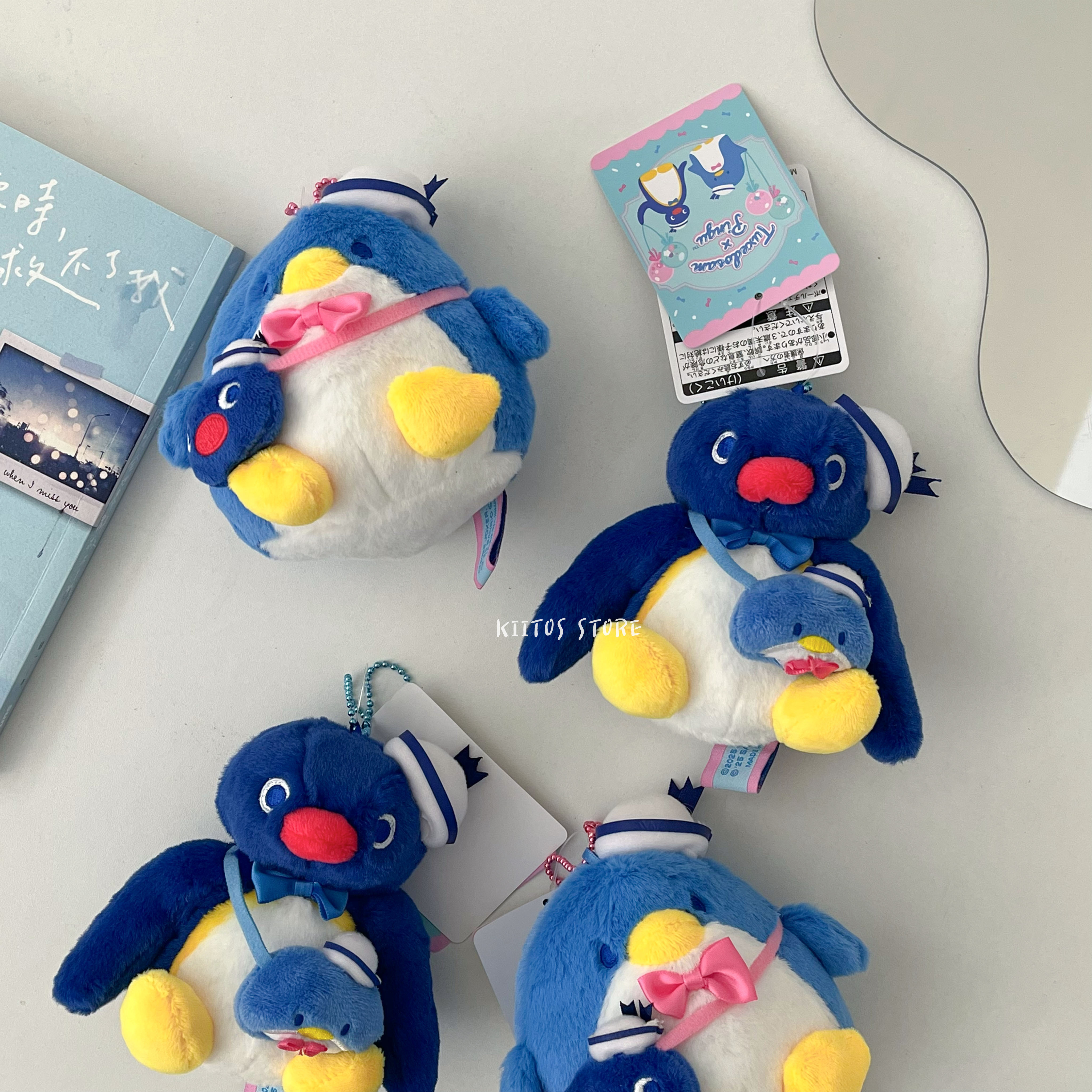 【現貨】日本正版 限量 山姆企鵝 x 企鵝家族 聯名 絨毛吊飾娃娃 pingu 吊飾娃娃 娃娃吊飾 絨毛吊飾