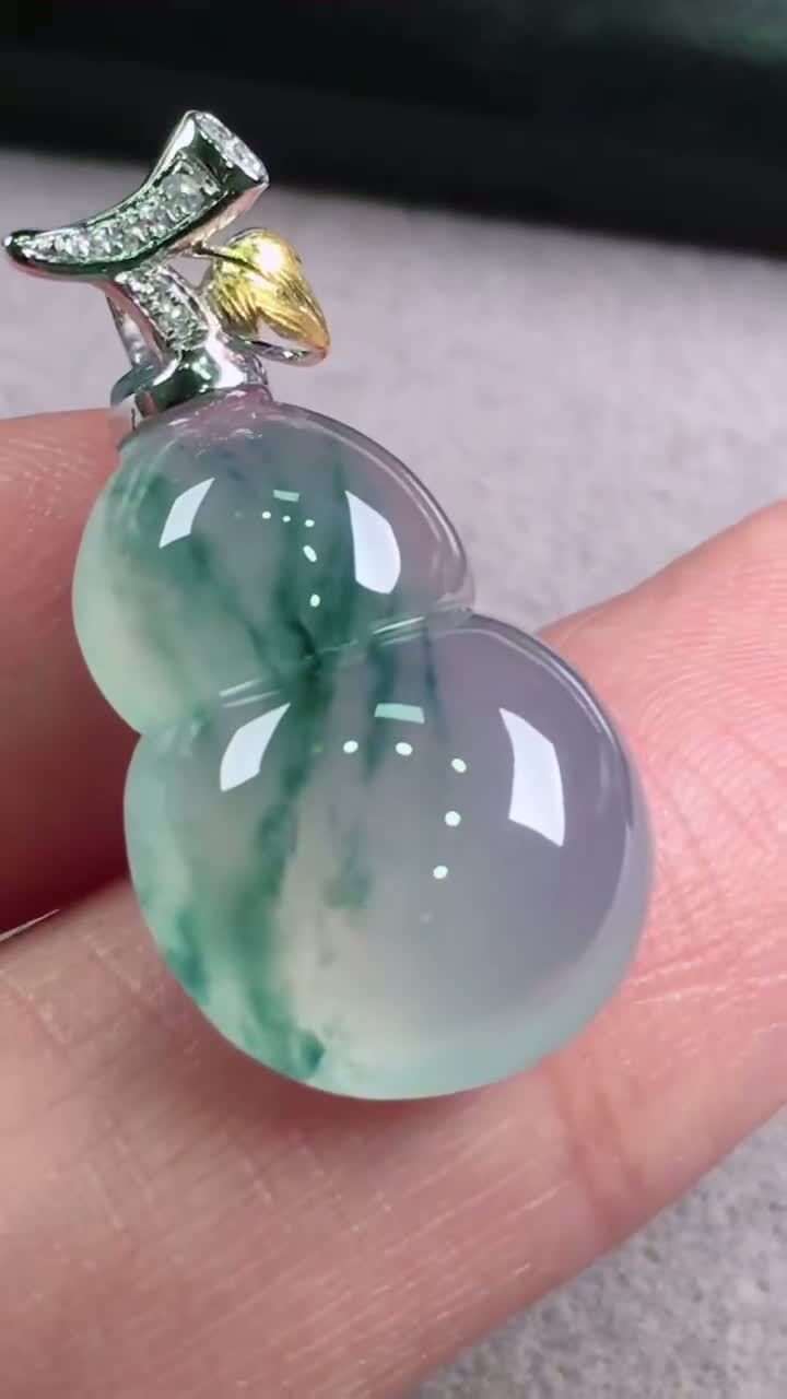 翡翠葫蘆,天然翡翠A玉, 緬甸玉, Jade, Jadeite