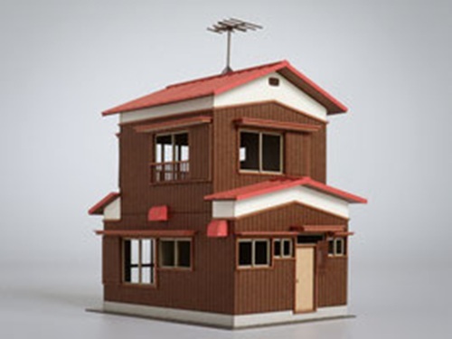 梅桜堂 ST-010-80C 1/80 雙層住宅 A 彩色版.套件