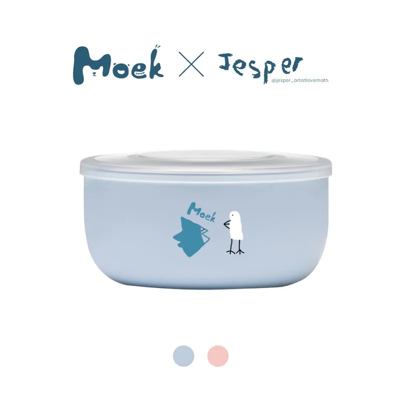 Moek X Jesper 抗菌可微波不鏽鋼甜甜圈點心碗