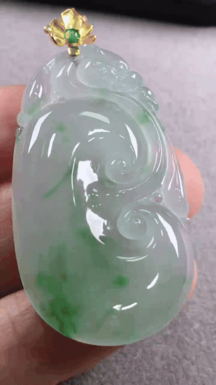 101338 翡翠飄綠大如意