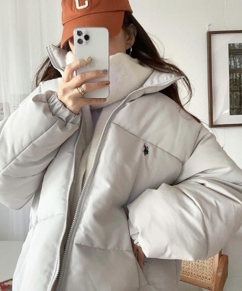 <現貨>U.S. POLO ASSN. 日本限定 小Logo 立領 羽絨外套 防寒 拉繩 三色