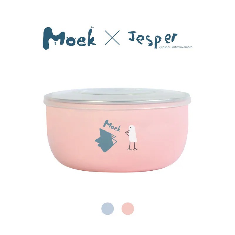 Moek X Jesper 抗菌可微波不鏽鋼甜甜圈點心碗