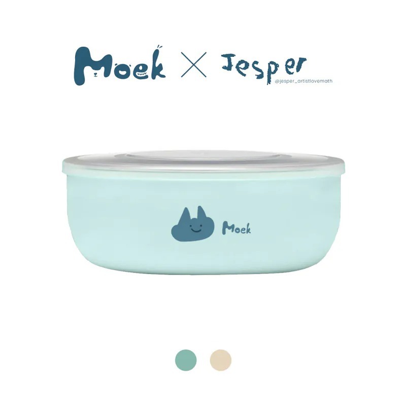 Moek X Jesper 抗菌可微波不鏽鋼甜甜圈小粥碗