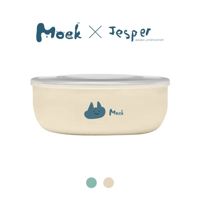 Moek X Jesper 抗菌可微波不鏽鋼甜甜圈小粥碗