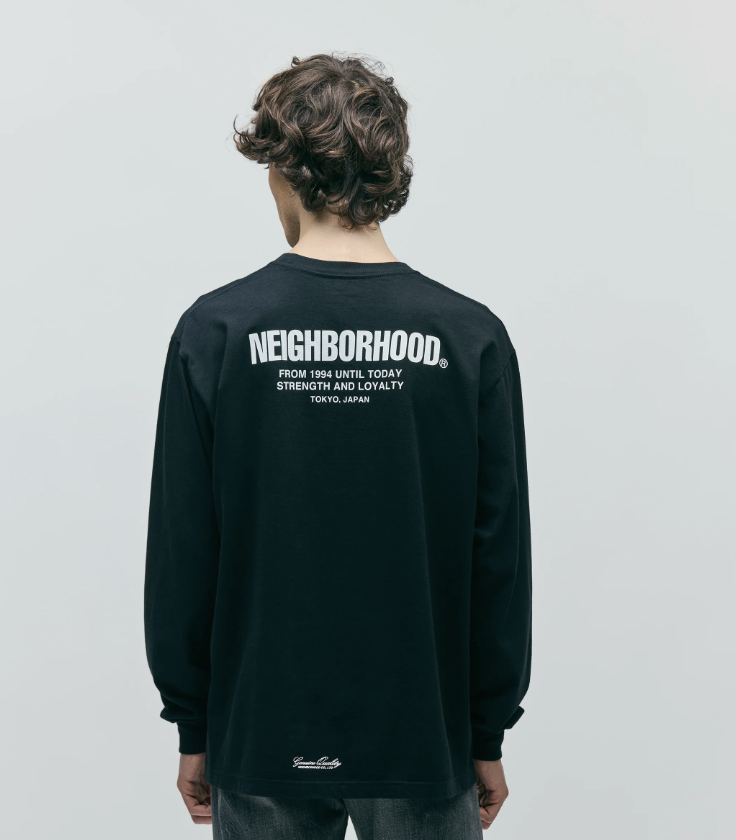[現貨] NEIGHBORHOOD FW25 NH . TEE LS-4 | (Black / Brown)