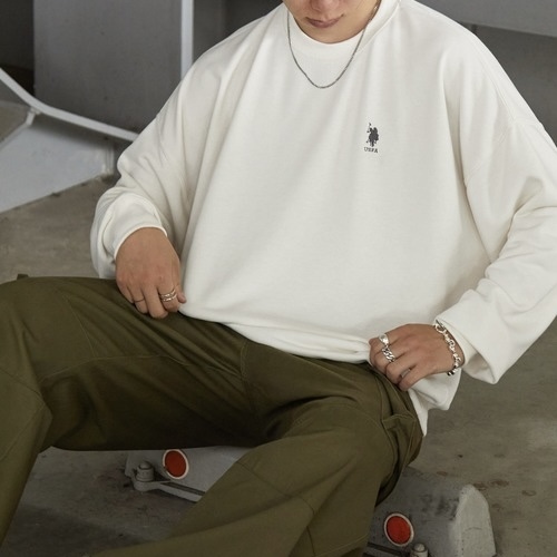 U.S. POLO ASSN. 大學T 刺繡LOGO 上衣 長袖 多色  56280361