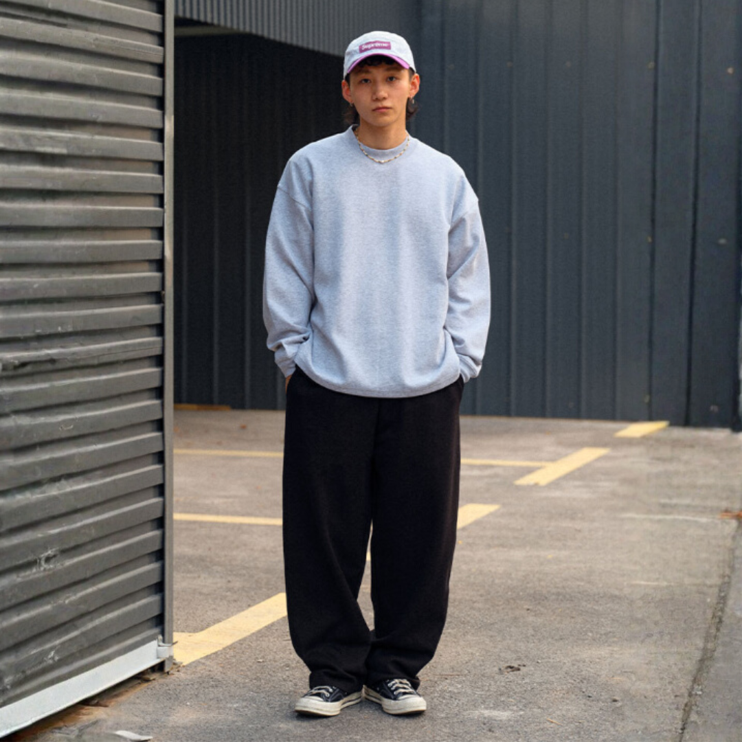 超舒適萊賽爾半高圓領長袖