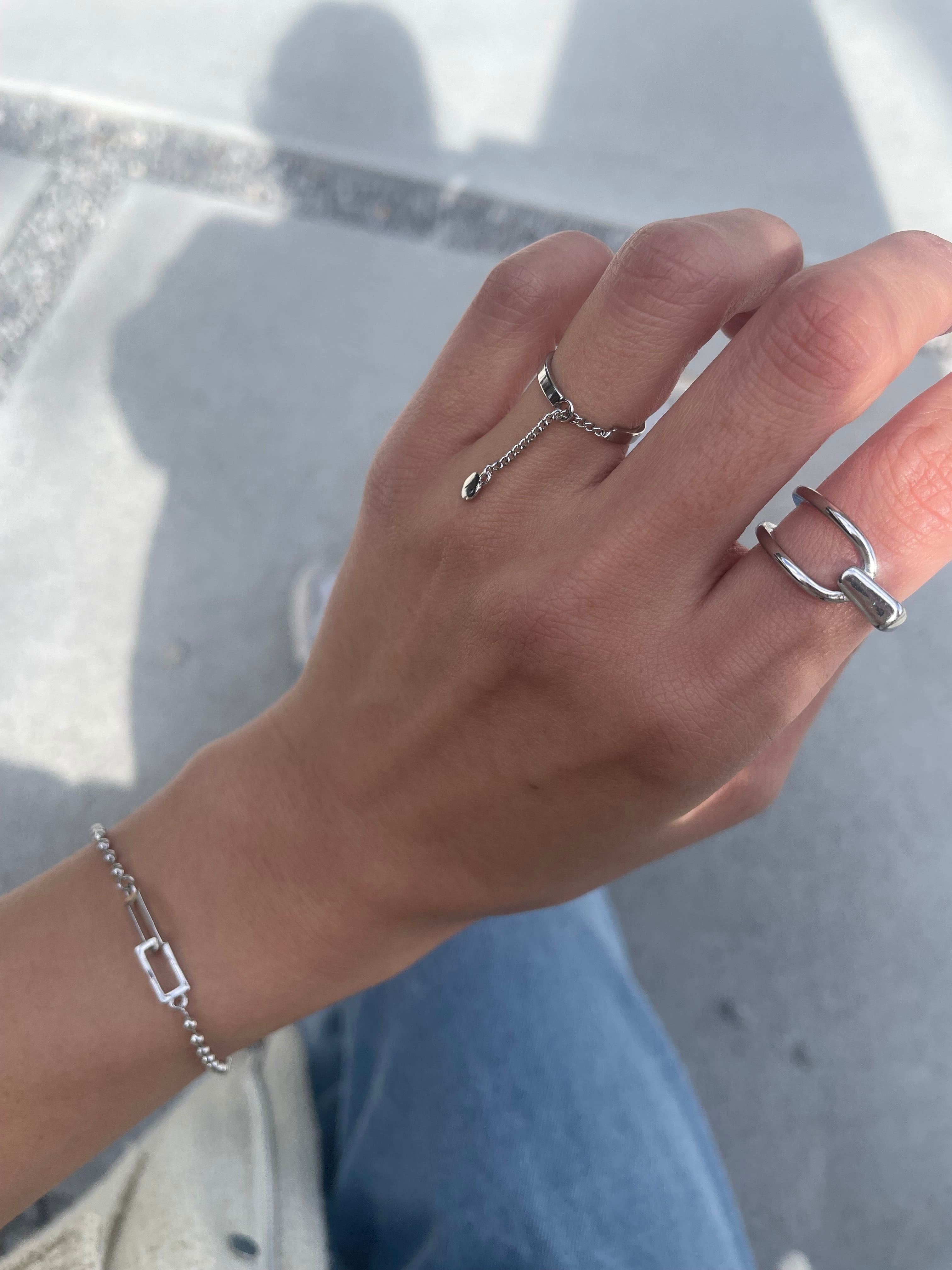 double square charm bracelet