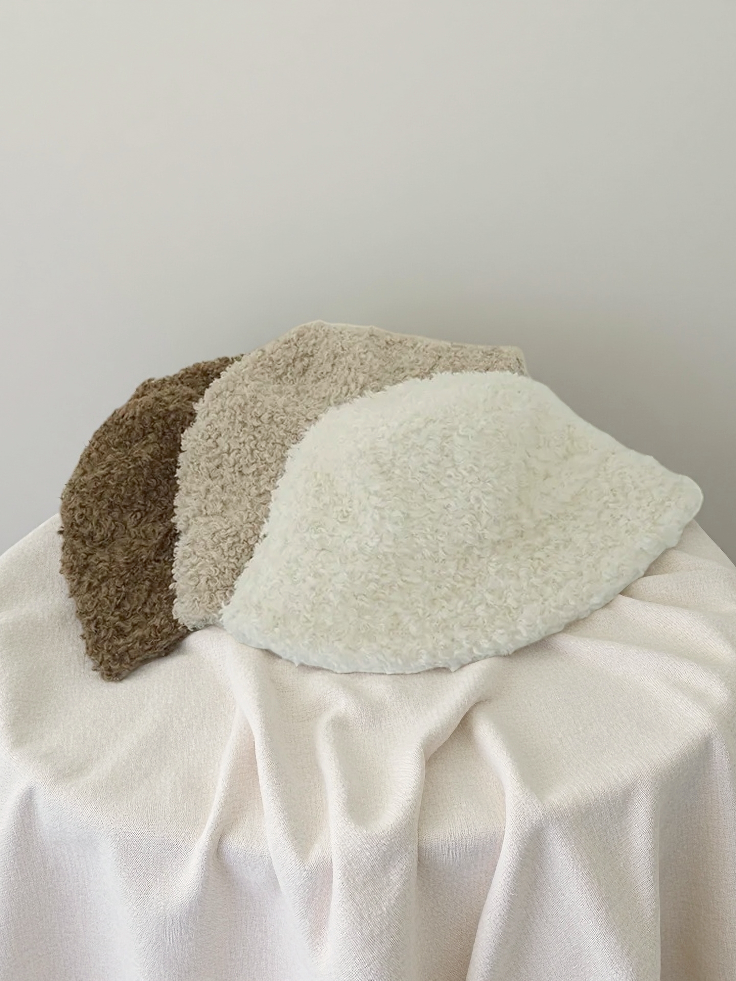 法朵Fado shop｜  韓系羊羔毛꒰ᐢ. .ᐢ꒱漁夫帽 7960003 三色