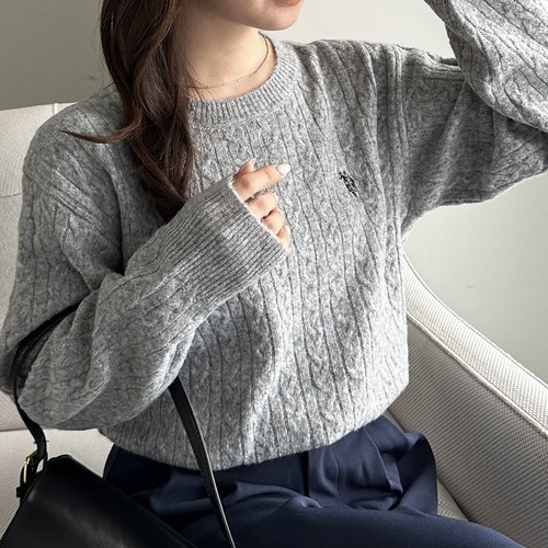 U.S. POLO ASSN. x RANAN 麻花針織 上衣 長袖 別注款 61317712