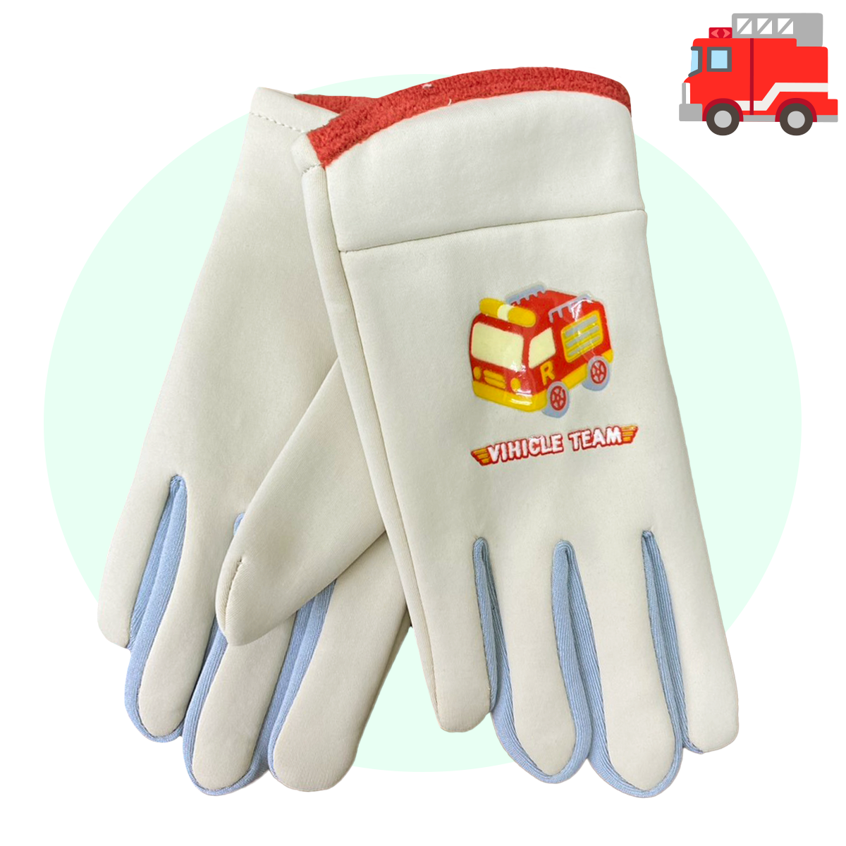 童超彈力載具隊防風手套 童防風手套 0026